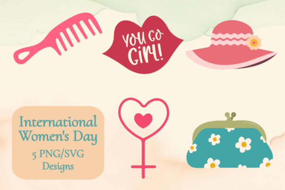Chic Strong Women’s Day Clipart