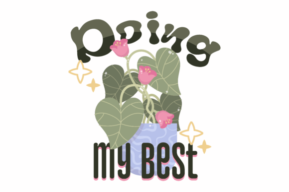 Doing My Best: A Thoughtful Embroidery Design