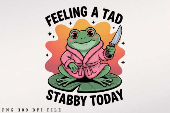 Feeling a Tad Stabby Today PNG Design