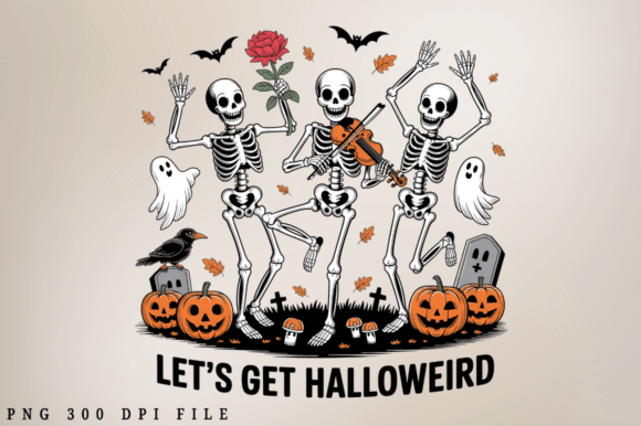 Let's Get Halloweird PNG Design