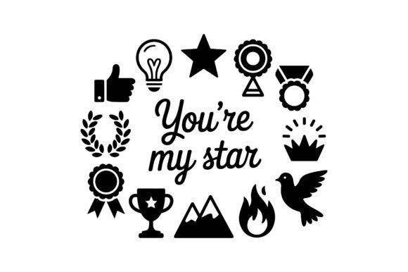You re a Star Award Graphic EPS